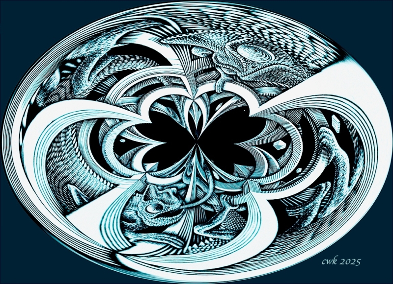 Space Lizards by artist Charlie Kreitler